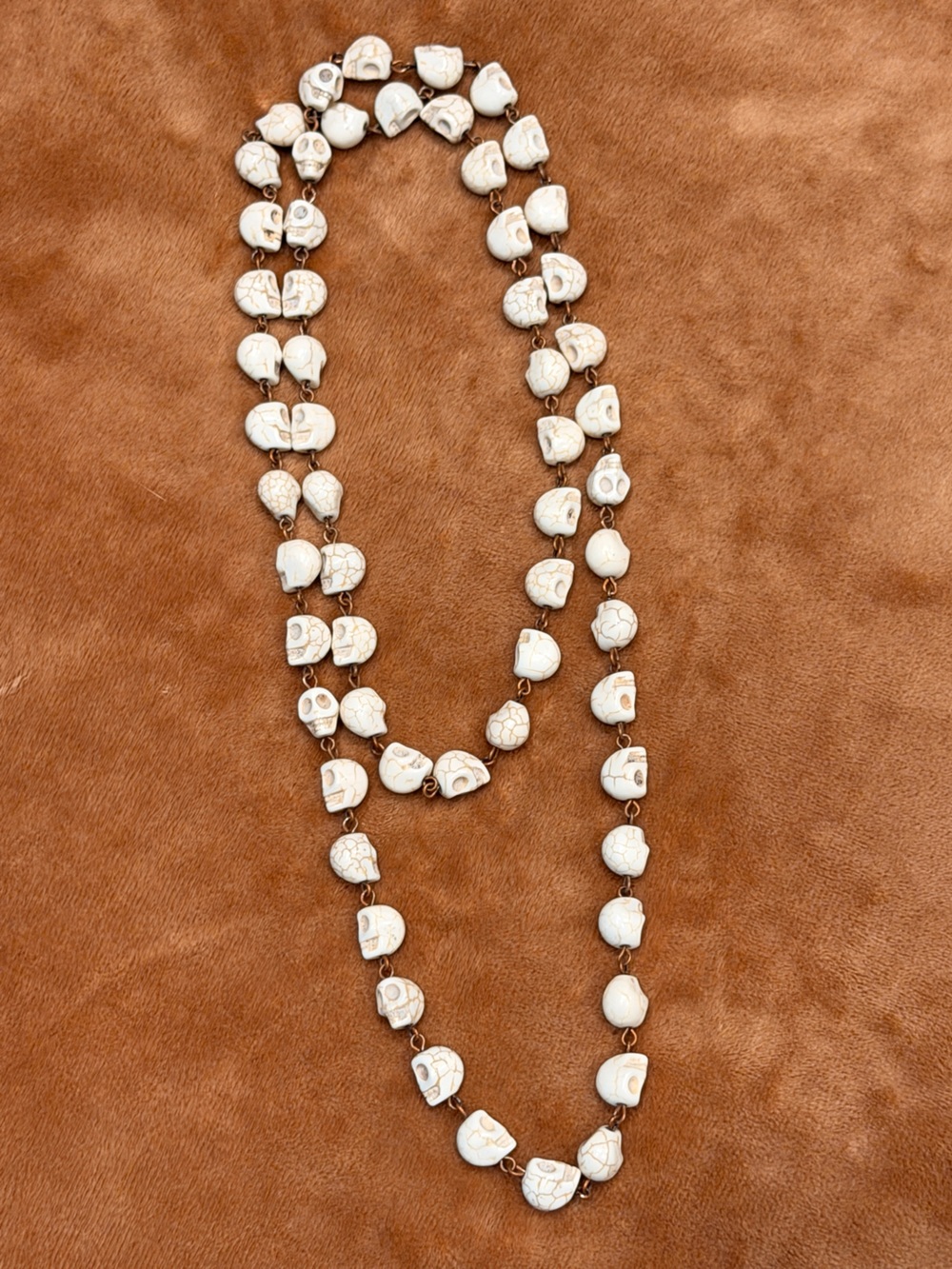 Halloween Skull Bead Necklace - Women's Fashion Jewelry